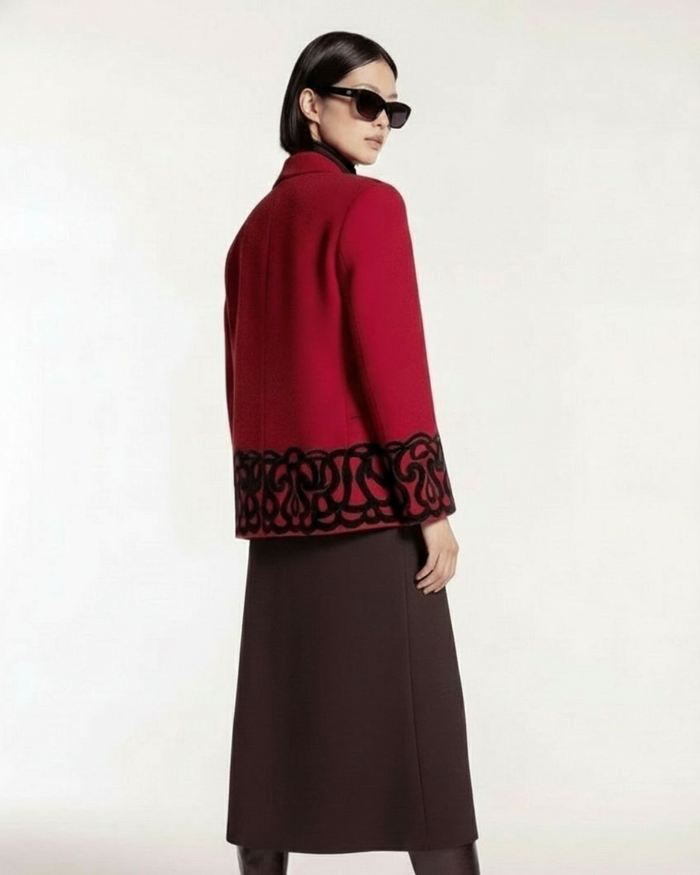 EMILY RED WOOL JACKET