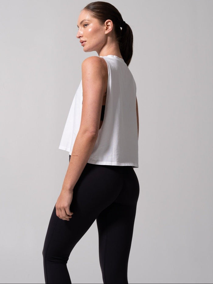 Essential Waist Tank - White
