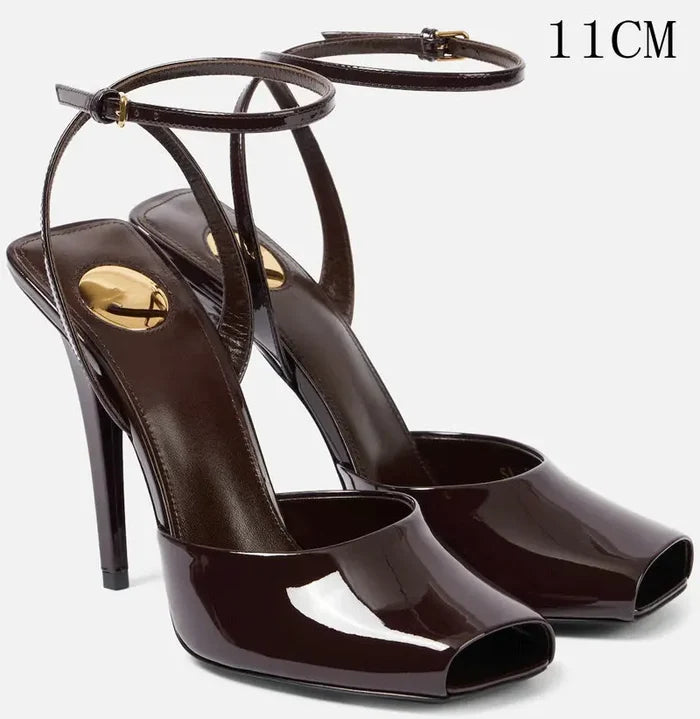 Wine 11cm heel / 34(US 5)