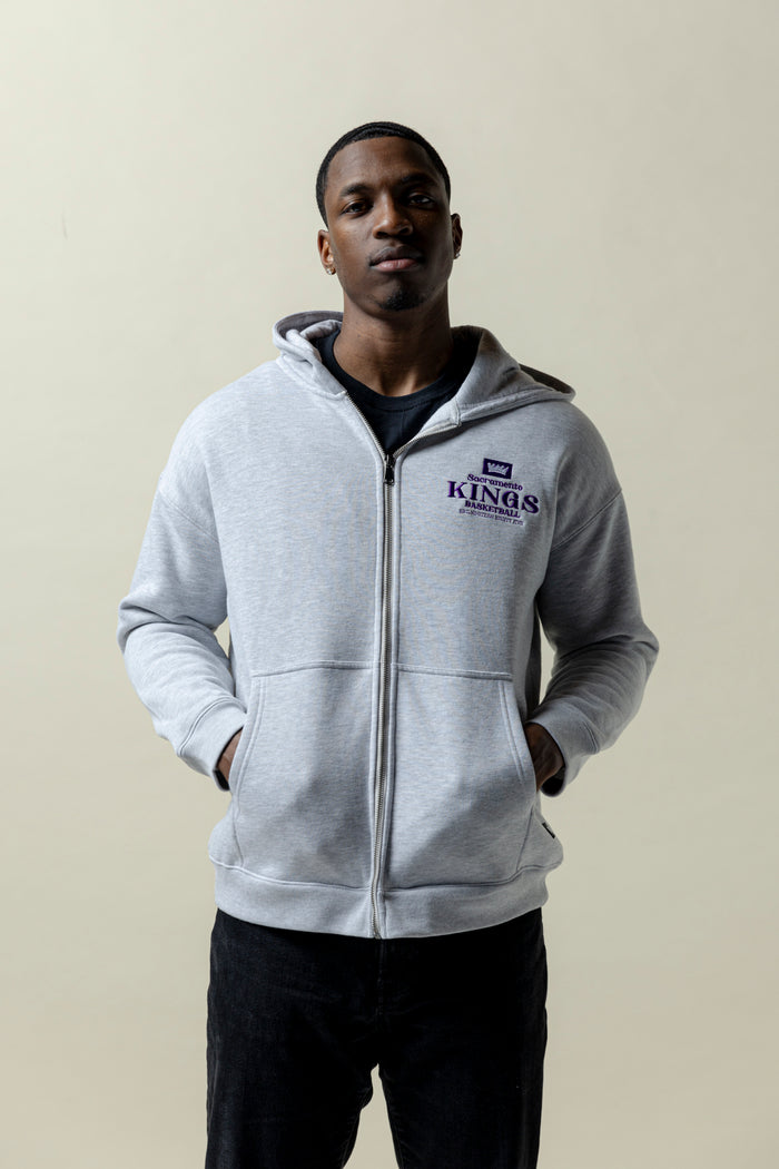 Floral Zip Hoodie