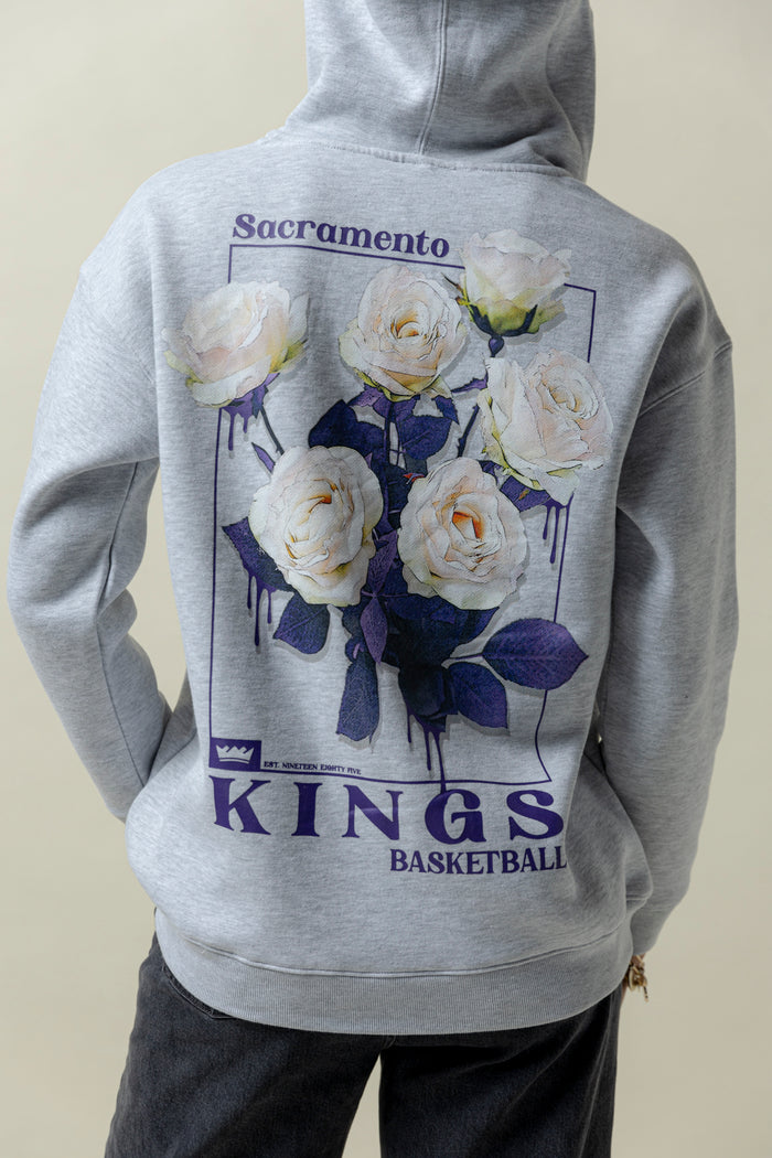Floral Zip Hoodie