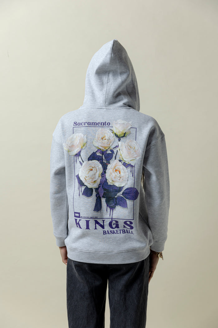 Floral Zip Hoodie