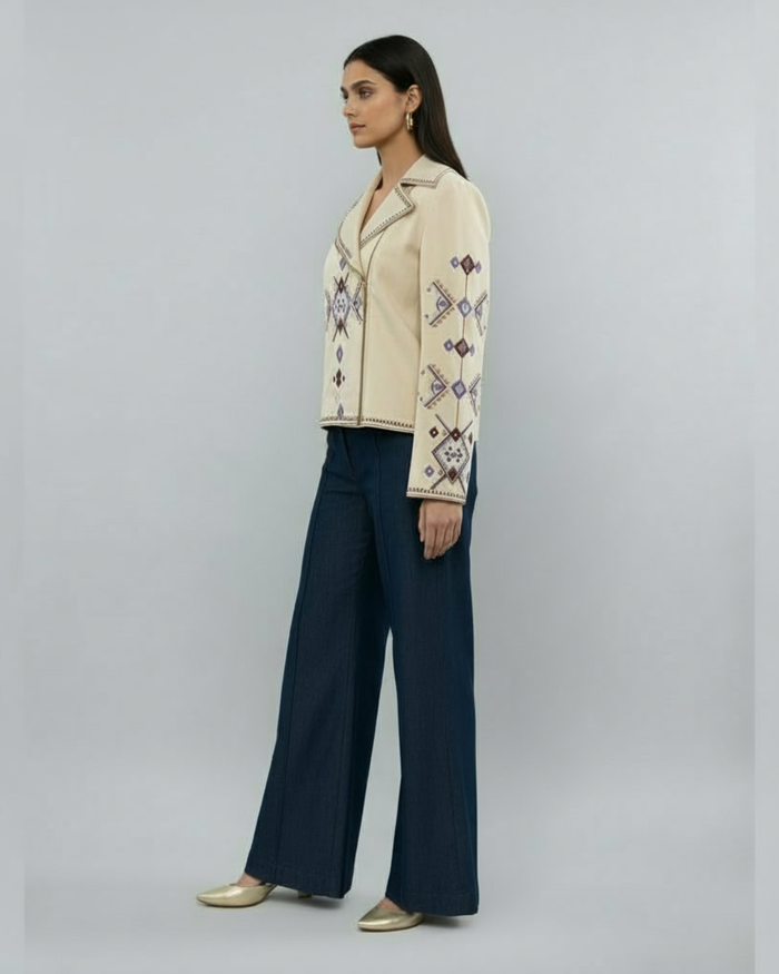 Folk impressions statement jacket