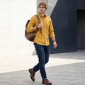 Full Sleeves Slim Fit Mustard Button-Down Oxford Solid Shirt