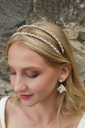 Genevieve Double Row Head Band Gold - Jewellery - Windsor Bridal Jewellery