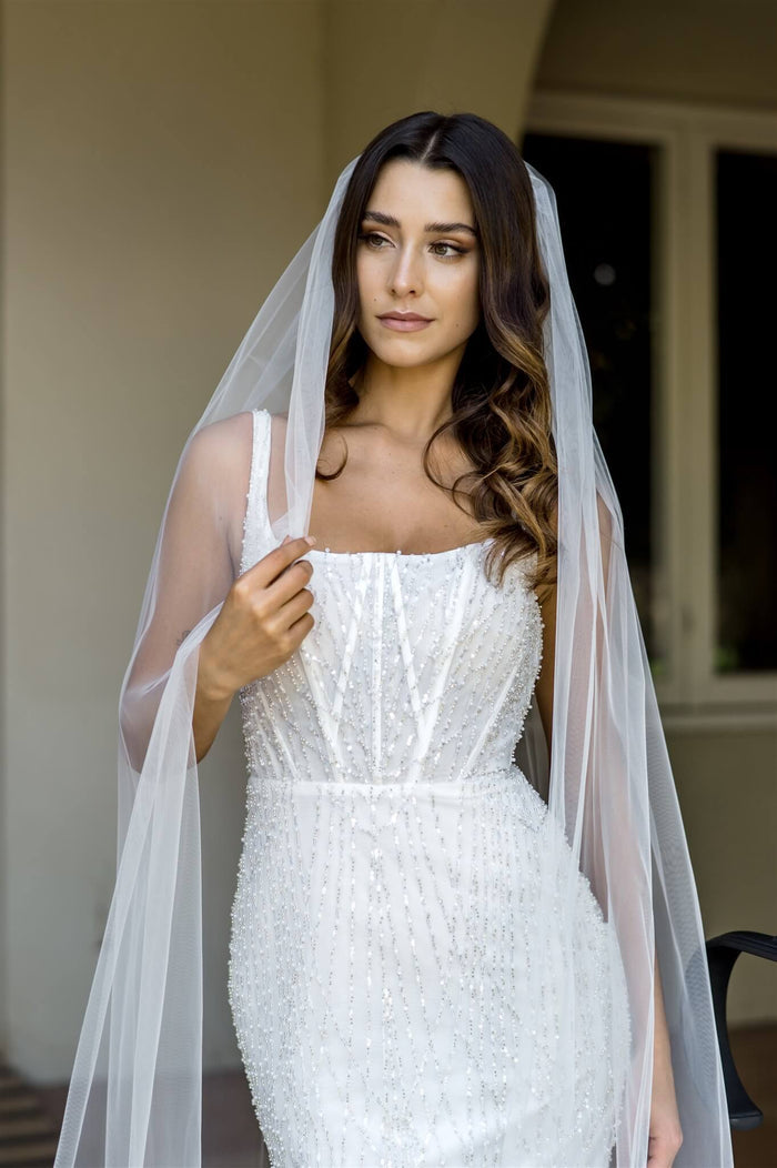 Glimmer Tulle Raw Edge Veil - Accessory - Dreamtime