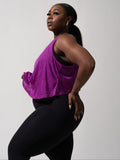 Go With The Flow Hip Tank - Grape Juice