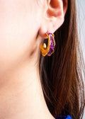 Private Label EARRINGS Gold Amethyst Earrings
