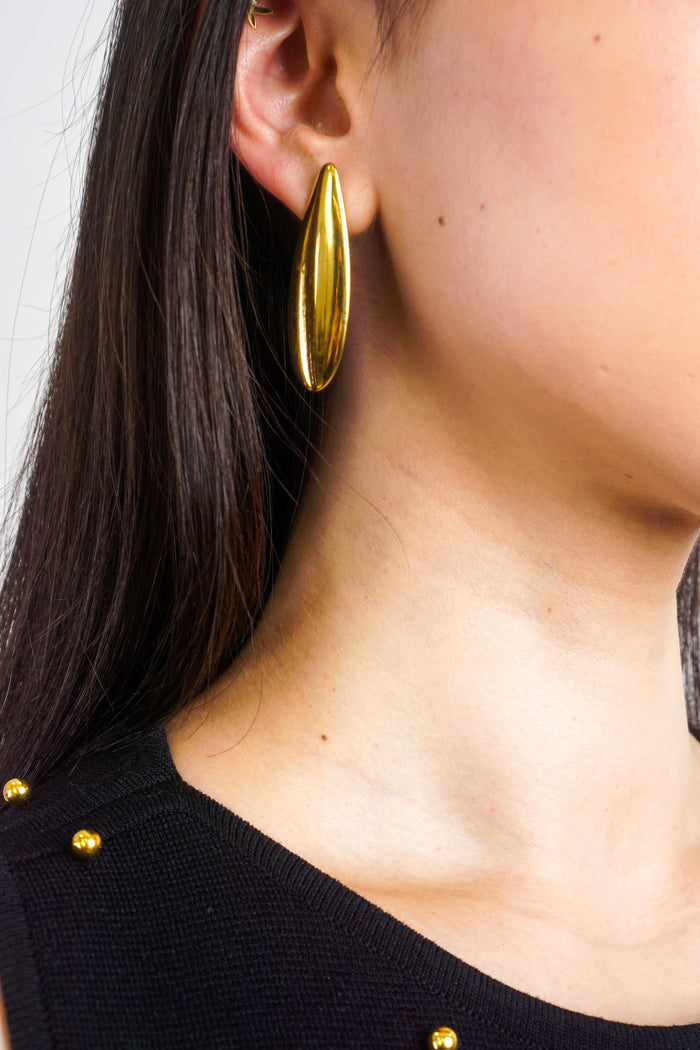 Private Label EARRINGS Gold Gold Stainless Steel Long Earring