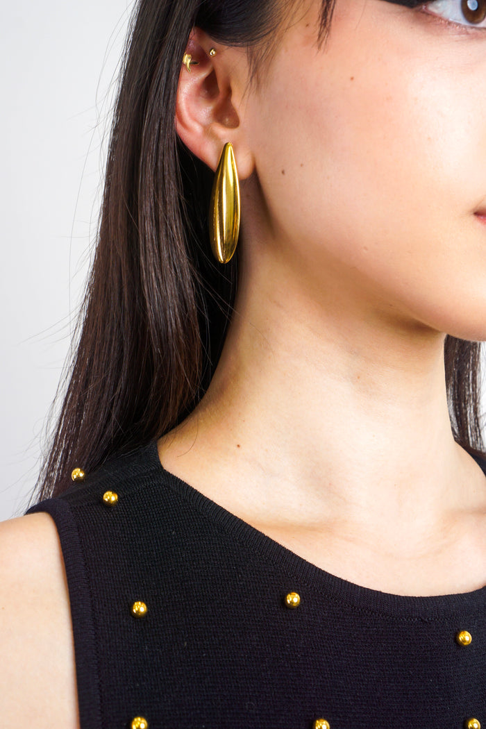 Private Label EARRINGS Gold Gold Stainless Steel Long Earring