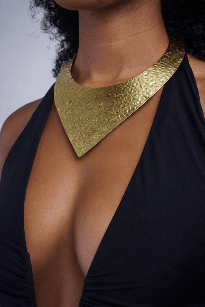 Private Label NECKLACES Gold V-Choker Necklace