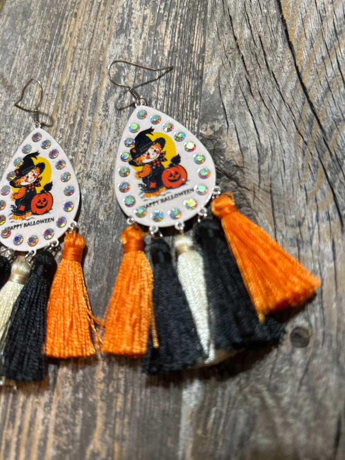 Halloween Scarcrow Earrings