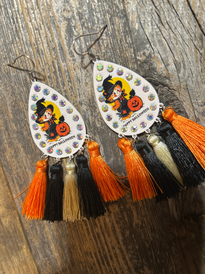 Halloween Scarcrow Earrings
