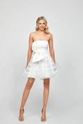 Hally Strapless Mini White - Dress - Bariano