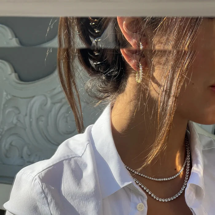 Halo Earring Small - Jewellery - Bianc