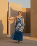 Hand crafted blue sea dress