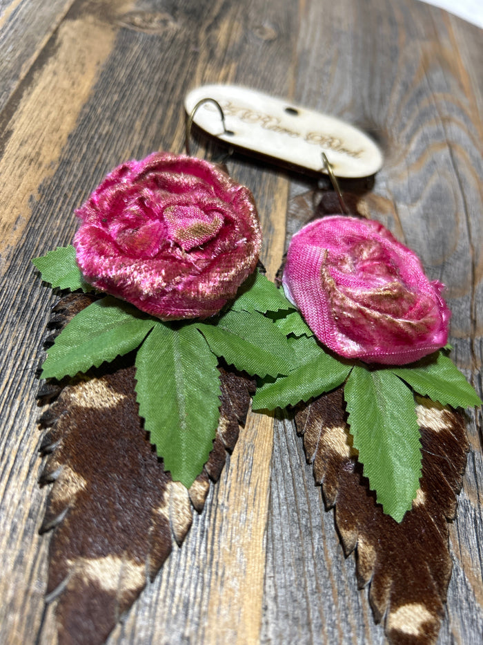 HANDCRAFTED FLOWER EARRINGS