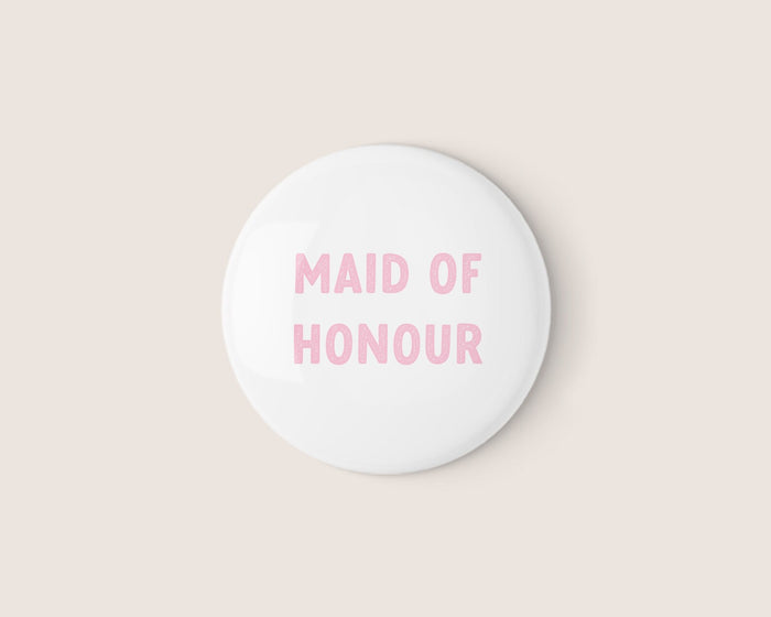 Holographic Maid of Honour Badge - Giftware - Honey Fawn Boutique