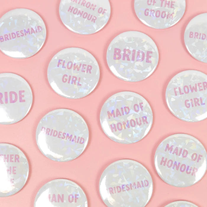 Holographic Maid of Honour Badge - Giftware - Honey Fawn Boutique