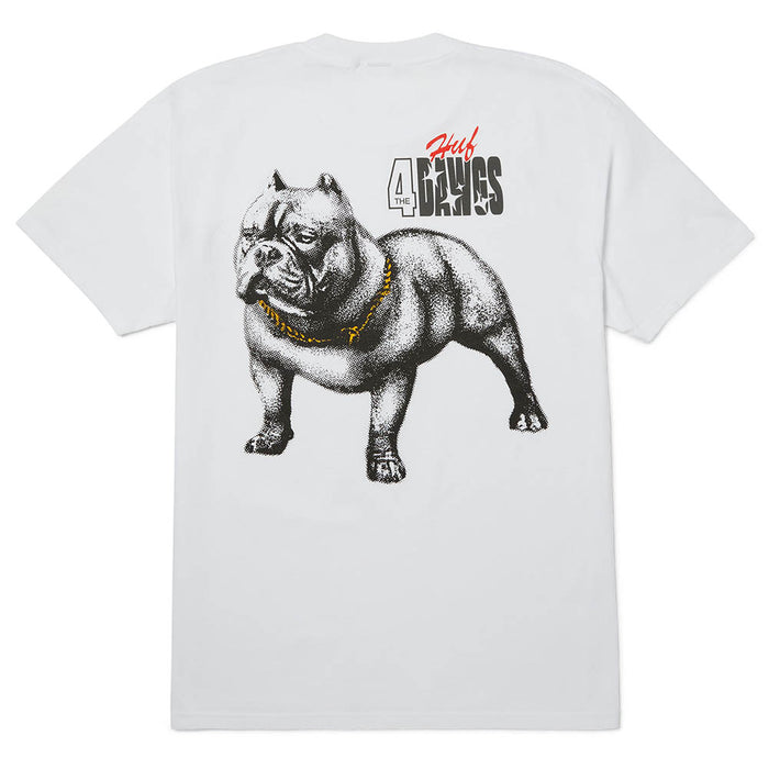 HUF 4 The Dogs T-Shirt White pure boardshop
