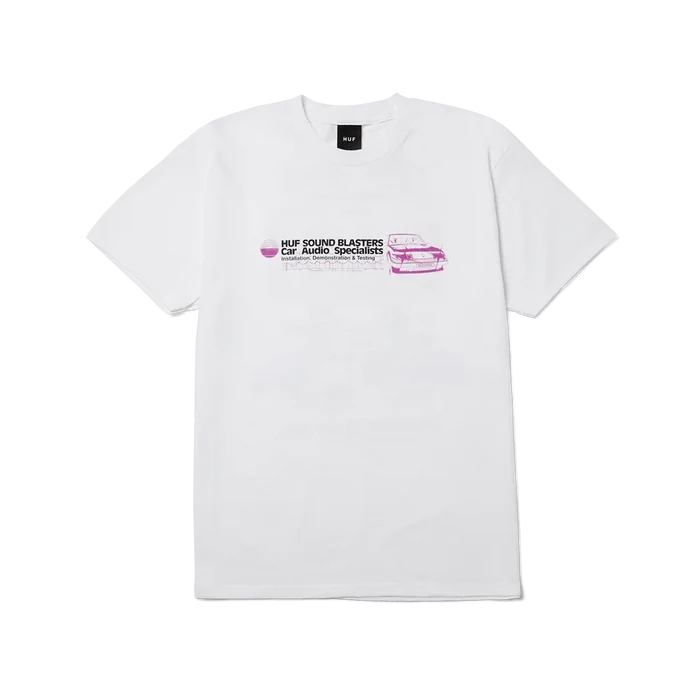 HUF Bass Power T-Shirt White Pure Boardshop