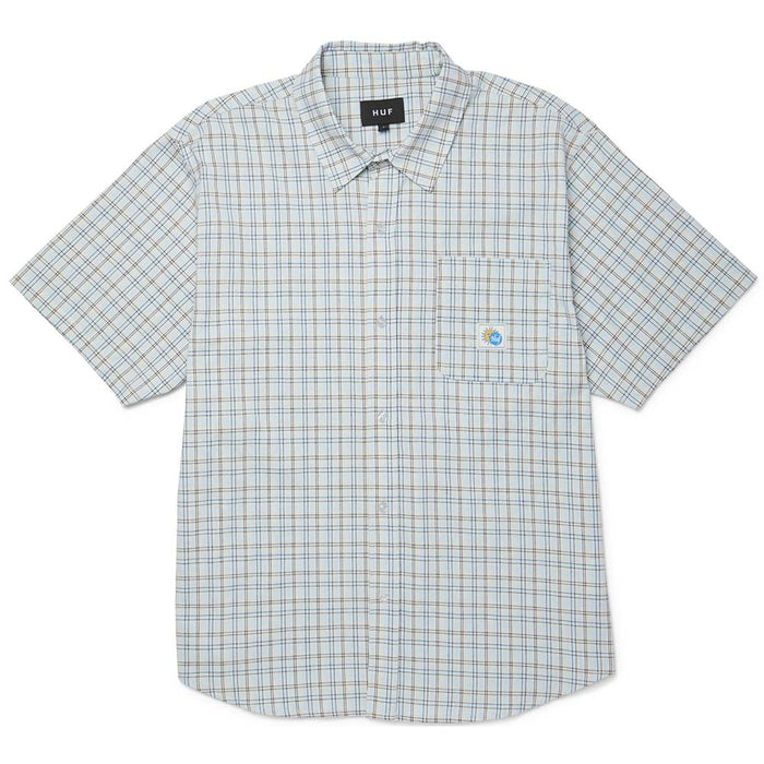 HUF Total Eclipse Plaid Shirt light blue pure boardshop
