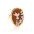 Hummingbird Cameo Ring