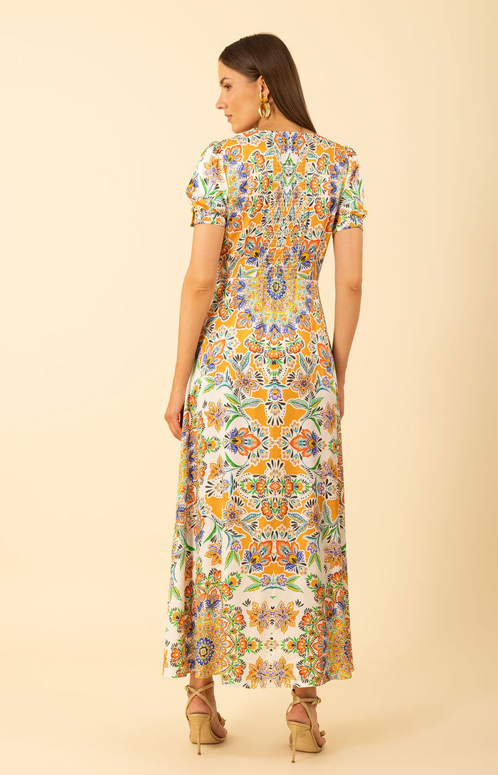 Ila Maxi Dress, color-Orange
