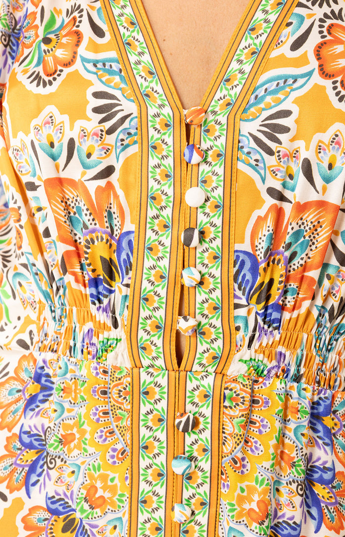 Ila Maxi Dress, color-Orange