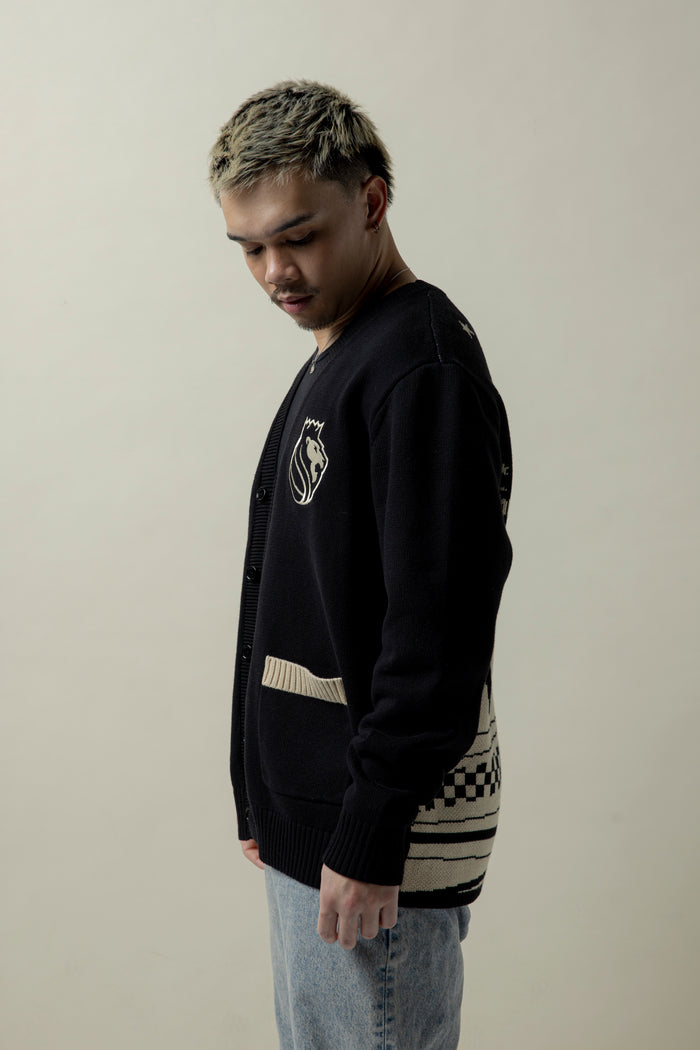 Jacquard Cardigan Sweater