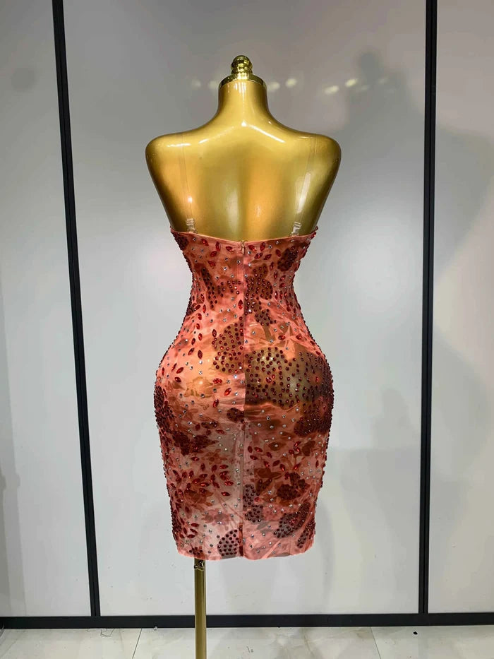 Jada Luxury Rhinestone Bodycon Birthday Dress