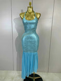 Janet V Neck Mesh Patchwork Bodycon Bandage Dress
