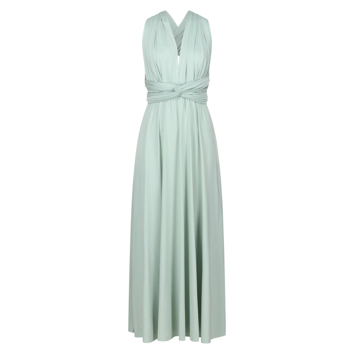 Jersey Wrap with Flutter Sleeve Sage - Dress - Jacqueline Louise