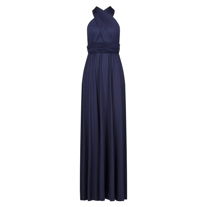Jersey Wrap with 3/4 Sleeve NAVY - Dress - Jacqueline Louise
