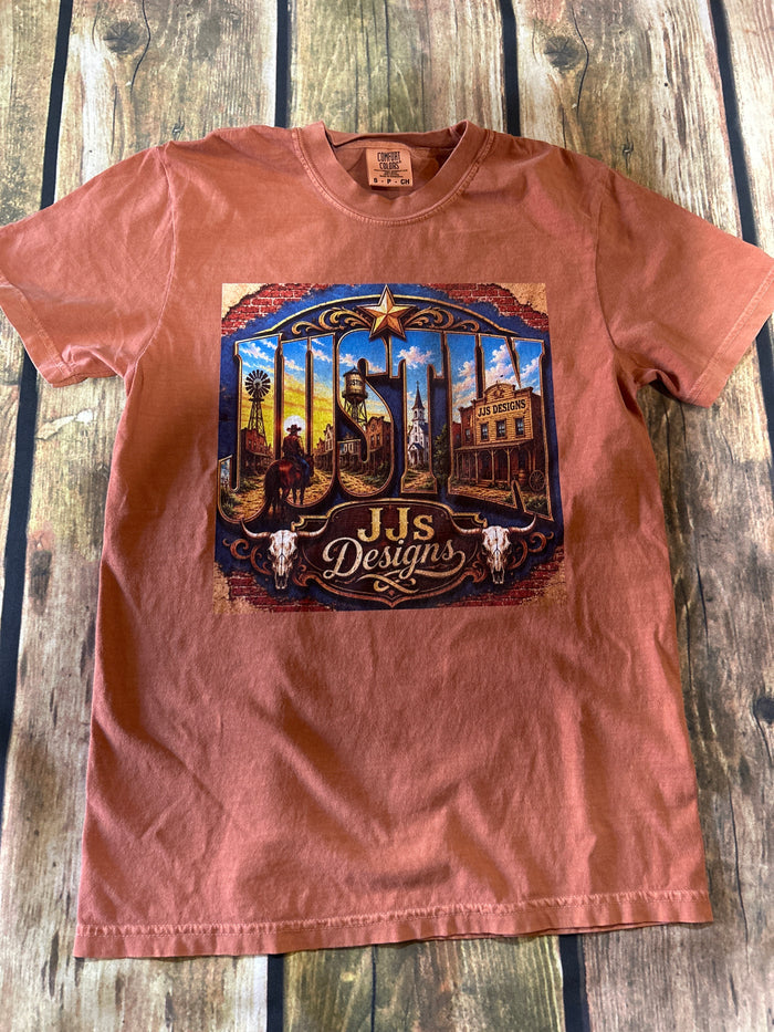 JJ'S DESIGNS JUSTIN, TX TEE