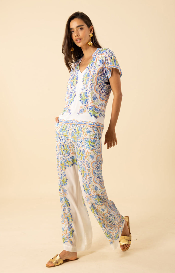 Joelle Jersey Top, color-ivory