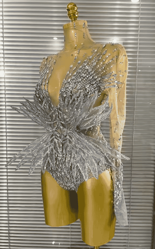 Juliana 3D Butterfly Long Sleeve Mesh Bodycon Dress for Women
