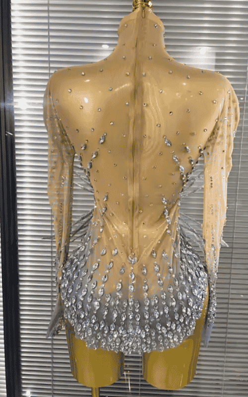 Juliana 3D Butterfly Long Sleeve Mesh Bodycon Dress for Women