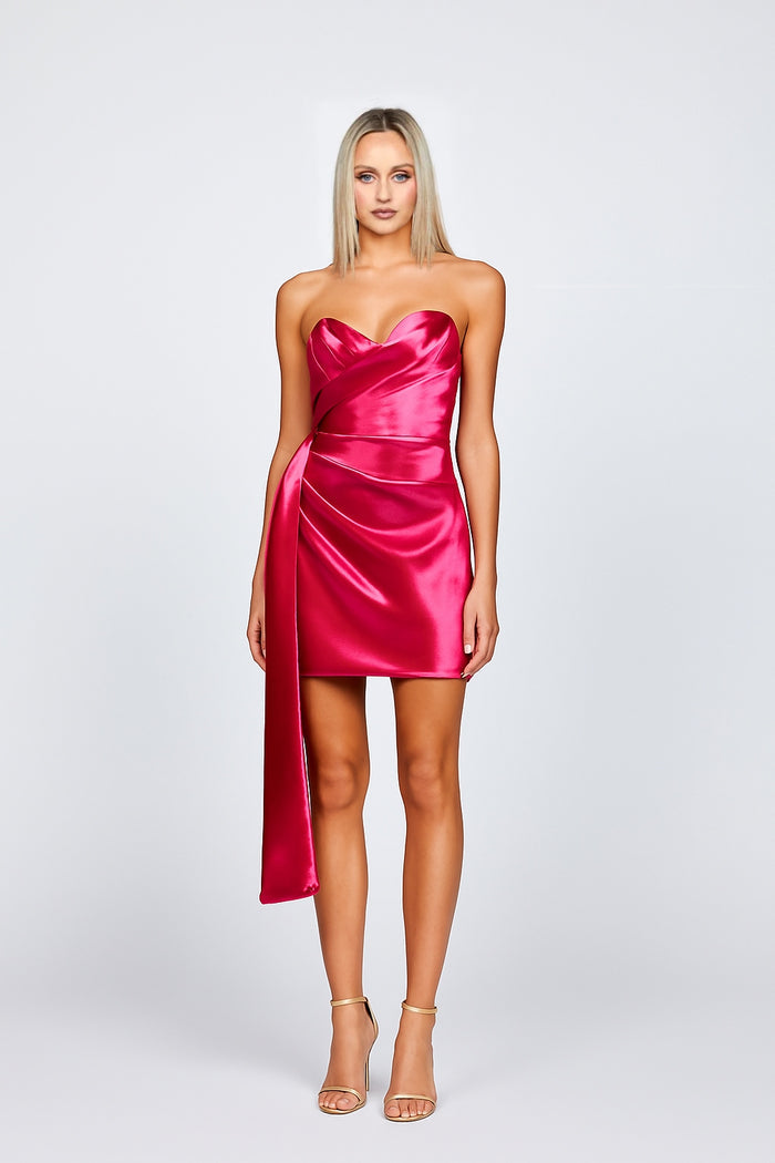 Kaisely Strapless Sash Mini - Dress - Bariano