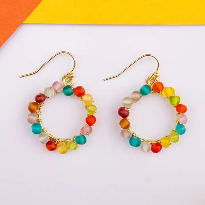 Kaleidoscope Loop Earrings