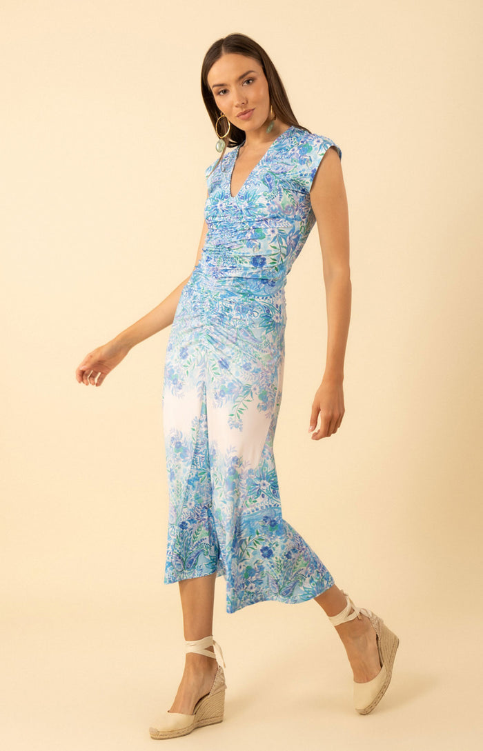 Kamiyah Jersey Dress, color-Blue