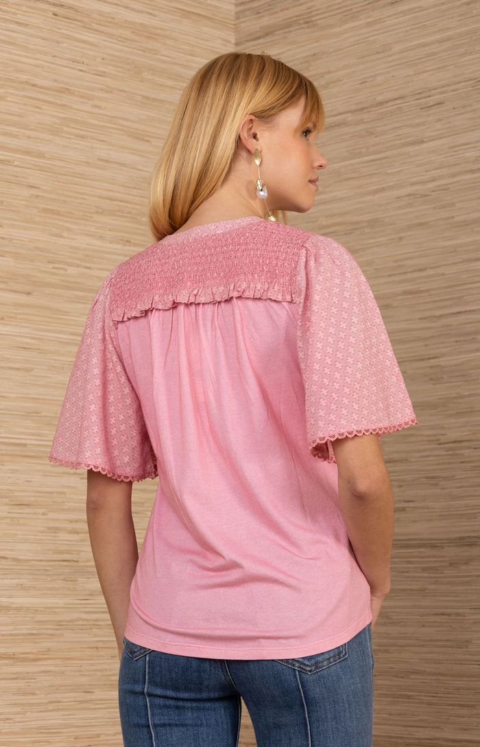 Keilani Supima Cotton Top, color_pink