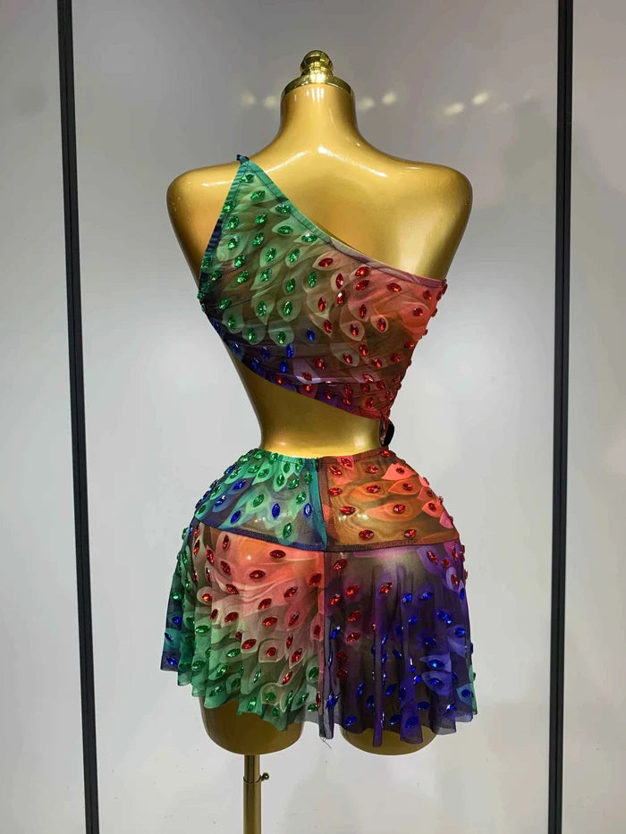 Kelly Rhinestone Mini Dress