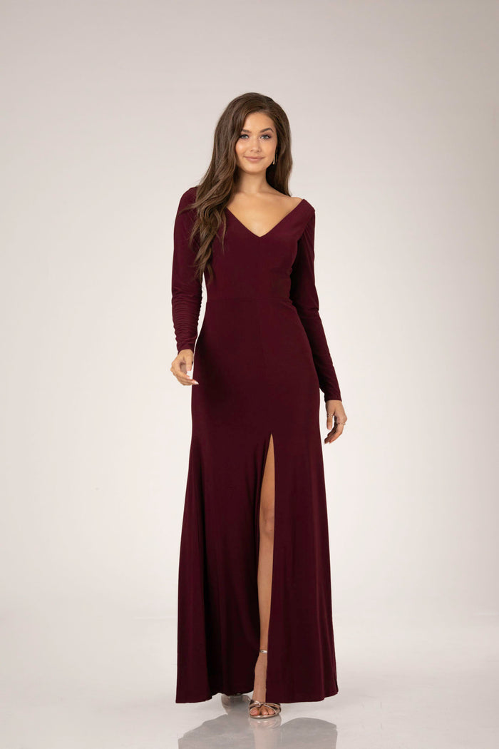 Kendra Discontinued Dress 12 BURGUNDY - Dress - Sorella Vita