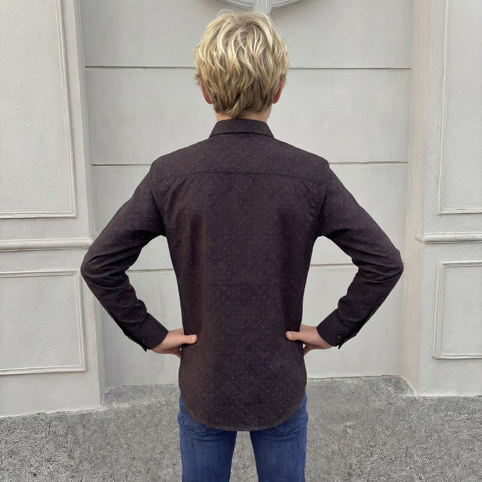 Kid's Black Regular Fit Shirts