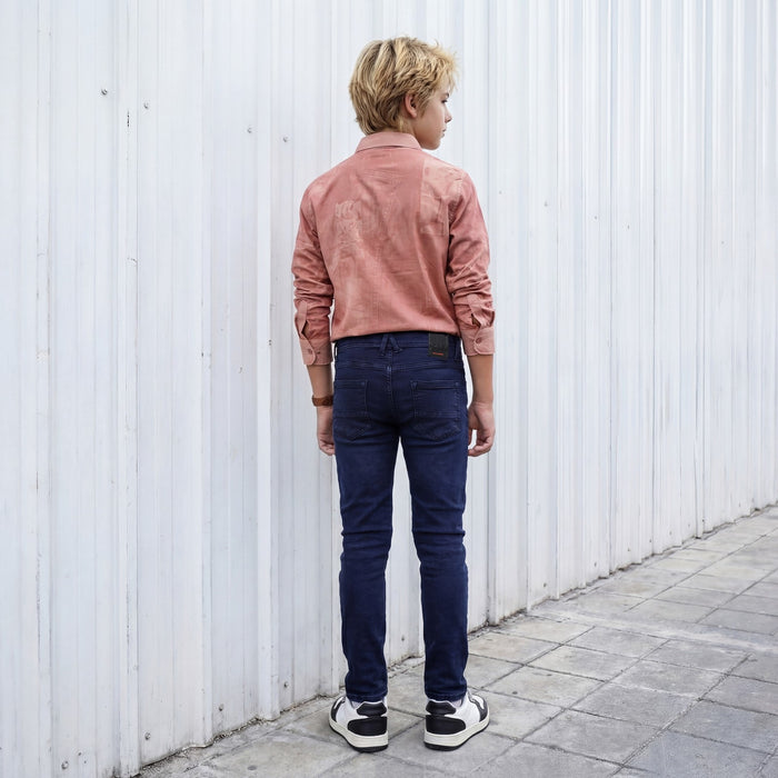 Kid's Blue Slim Fit Jeans