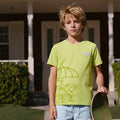 Kid's Green Slim Fit Printed T-Shirts