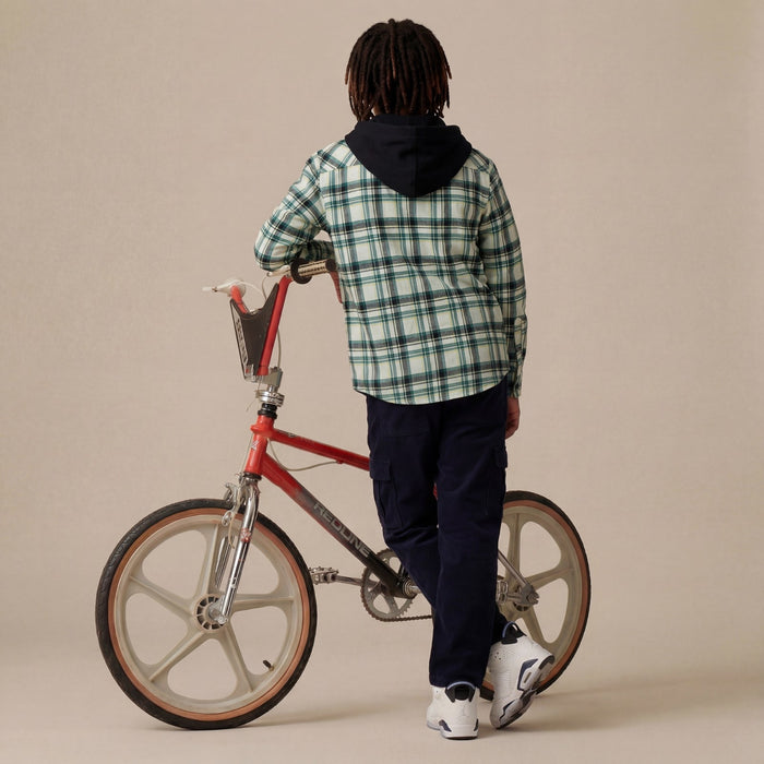 Kid's Navy Solid Cargo