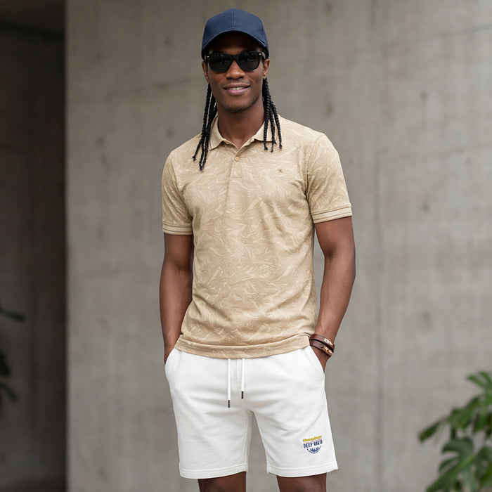Killer Men Beige Printed Slim Fit T-Shirt