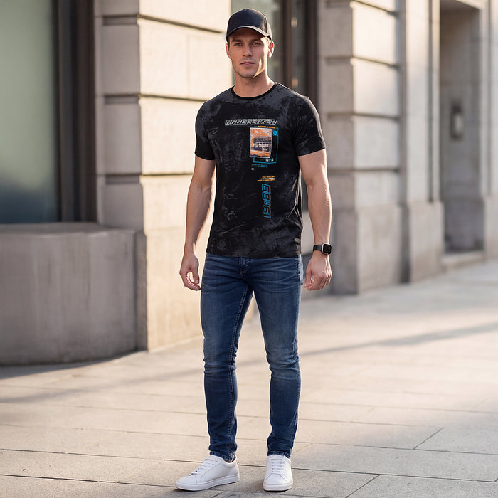 Killer Men Black Printed Slim Fit T-Shirt
